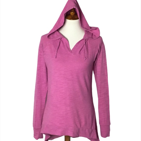 Earth Yoga Tops - Earth Yoga Top Drop Tail Hoodie Organic Cotton M